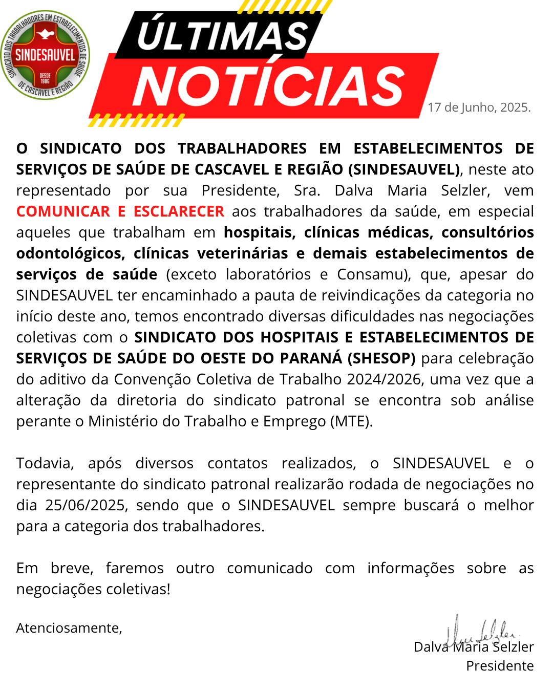 ⚠️ ATENÇÃO TRABALHADORES!