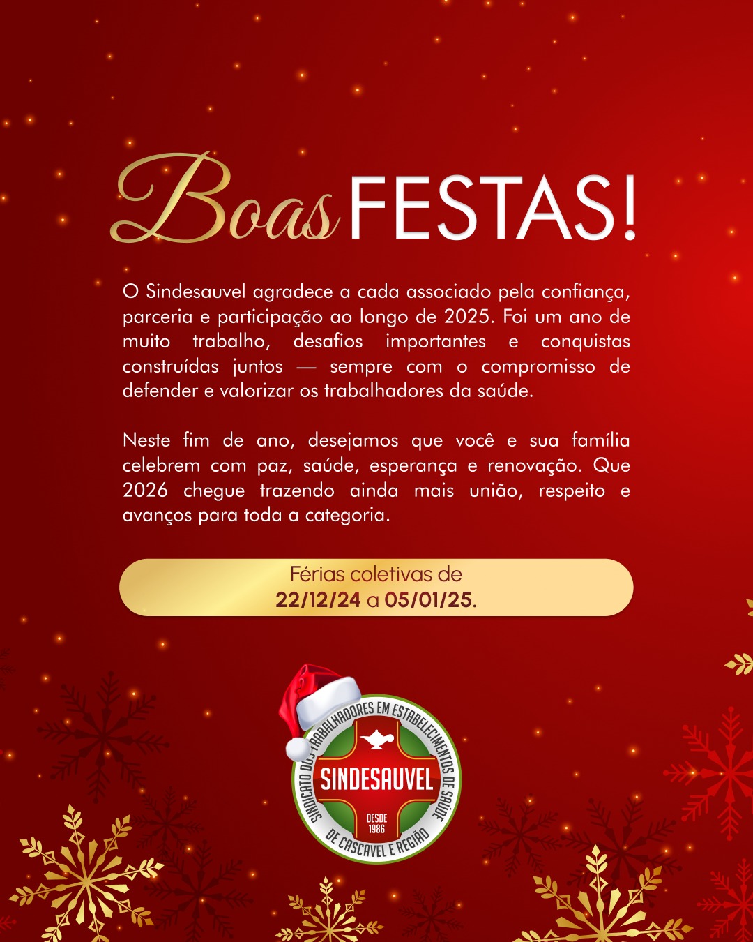 Boas festas!