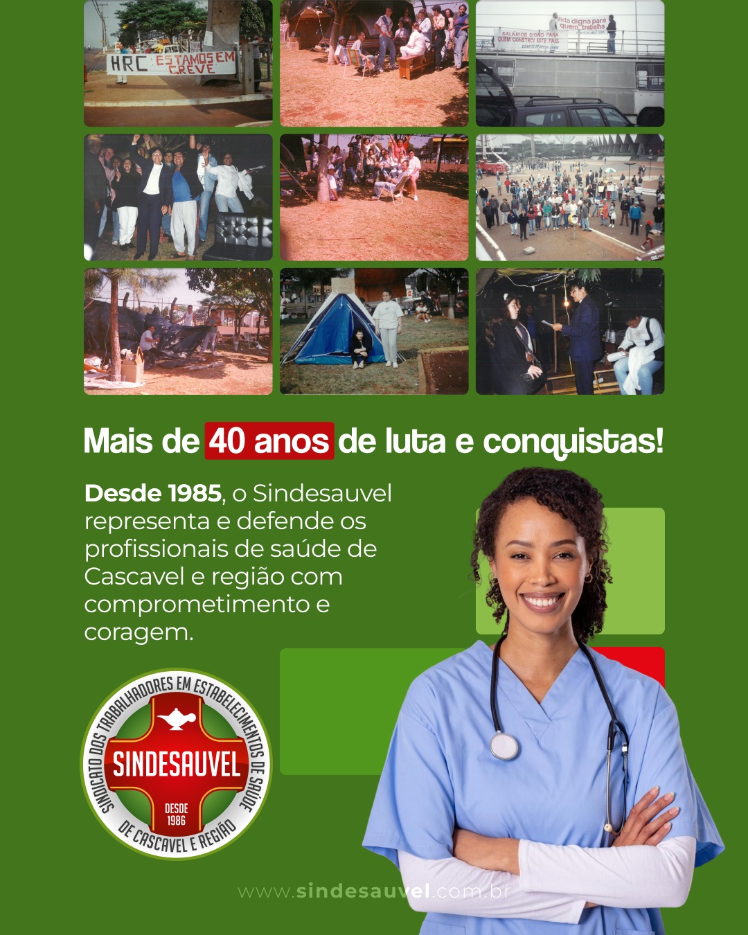 Mais de 40 anos de história