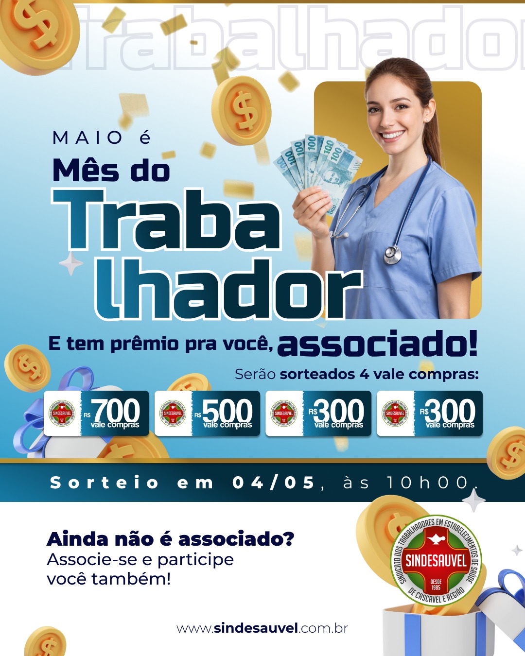 Maio - mês do trabalhador