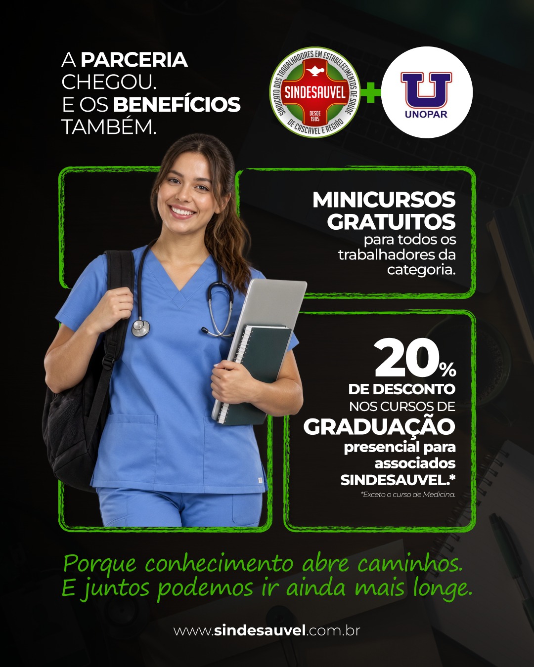 SINDESAUVEL e UNOPAR