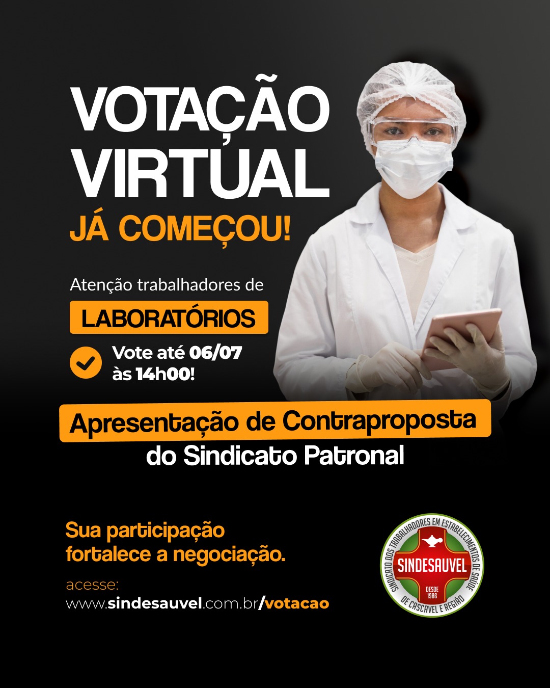 A votação virtual - já começou!